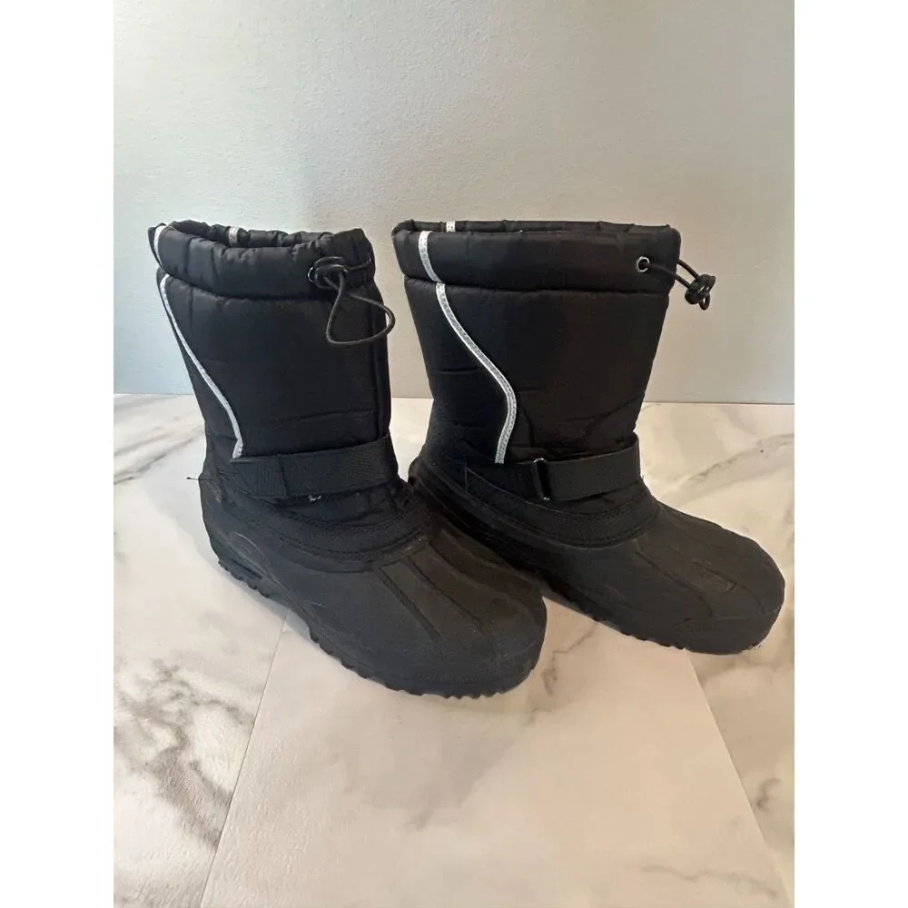 Ozark Trail Men's Winter Boots Size 10 Black Insulated Lace Up Light Wear
